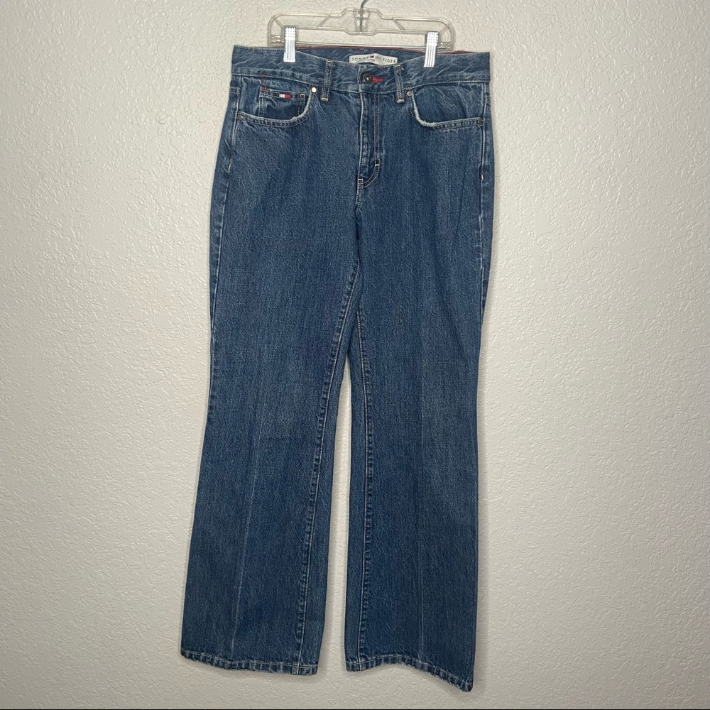 Vintage Tommy Hilfiger Flag Logo Women's Perfect T Jean High Rise Mom Size 6